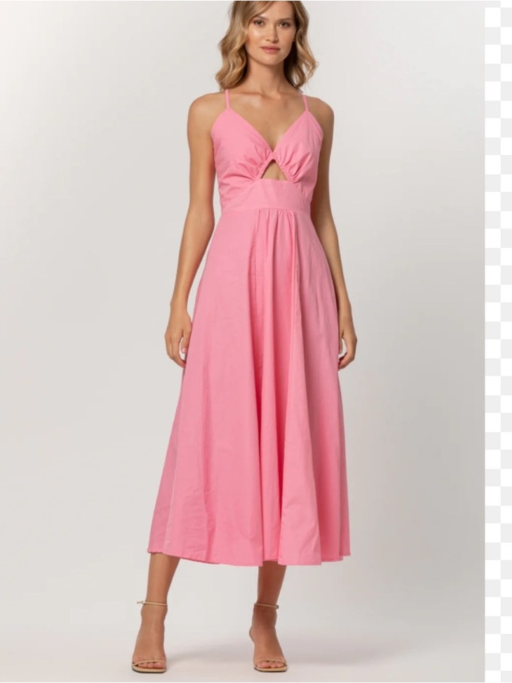 Lusana Maxie Rose Dress Pink Size Large
